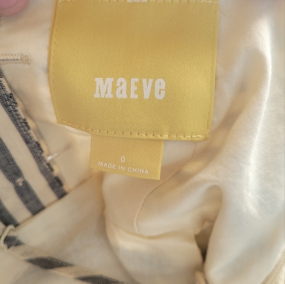 Anthropologie Maeve Changing Strips Dress Sz 0 - Picture 4 of 5